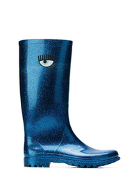 Stivali di gomma blu di Chiara Ferragni