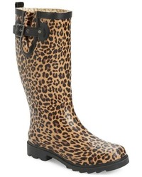 Stivali di gomma leopardati