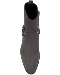 Stivali grigio scuro di Saint Laurent