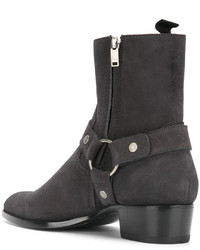 Stivali grigio scuro di Saint Laurent