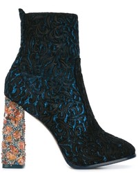 Stivali in pelle blu scuro di Sophia Webster