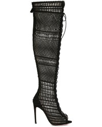 Stivali in pelle neri di Giambattista Valli