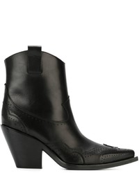 Stivali in pelle neri di Givenchy