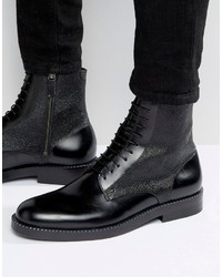 Stivali in pelle neri di Hugo Boss