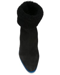 Stivali in pelle scamosciata neri di Mini Market