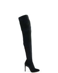 Stivali sopra il ginocchio in pelle scamosciata neri di Giuseppe Zanotti Design