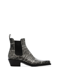 Stivali texani in pelle grigio scuro di Calvin Klein 205W39nyc