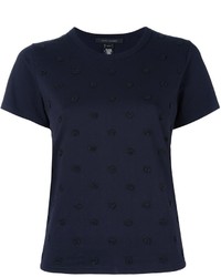 T-shirt a pois blu scuro di Marc Jacobs