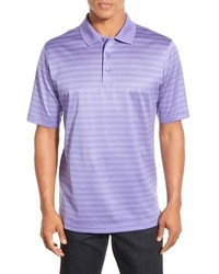 T-shirt a righe orizzontali viola chiaro