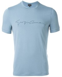 T-shirt azzurra di Giorgio Armani