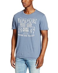 T-shirt azzurra di Napapijri