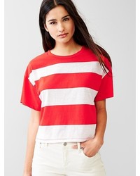 T-shirt bianca e rossa