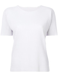 T-shirt bianca di Issey Miyake