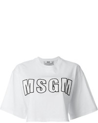 T-shirt bianca di MSGM