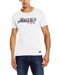 T-shirt bianca di SPRINGFIELD