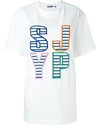 T-shirt bianca di SteveJ & YoniP
