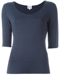 T-shirt blu scuro di Armani Collezioni