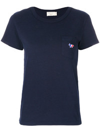 T-shirt blu scuro di MAISON KITSUNE