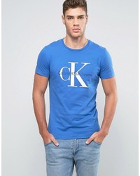T-shirt blu di Calvin Klein Jeans