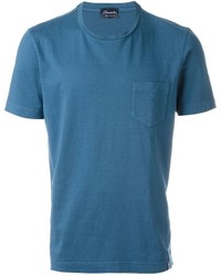 T-shirt blu di Drumohr