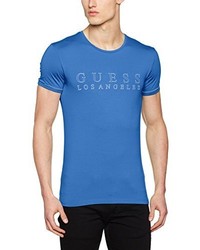 T-shirt blu di GUESS