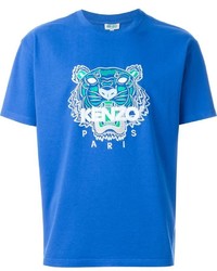 T-shirt blu di Kenzo