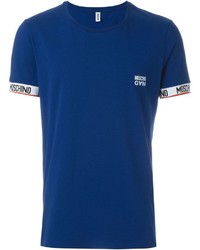 T-shirt blu di Moschino