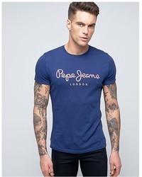 T-shirt blu di Pepe Jeans