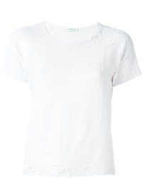 T-shirt con paillettes bianca di P.A.R.O.S.H.