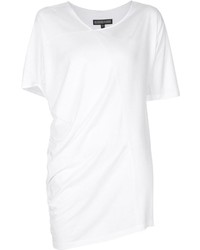 T-shirt con scollo a v bianca di Alexandre Plokhov