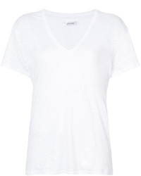 T-shirt con scollo a v bianca di Anine Bing