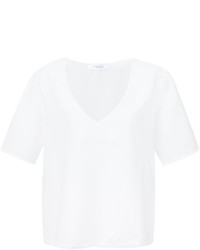 T-shirt con scollo a v bianca di Anine Bing