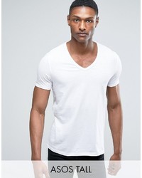 T-shirt con scollo a v bianca di Asos