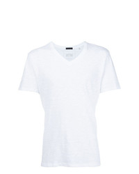 T-shirt con scollo a v bianca di ATM Anthony Thomas Melillo
