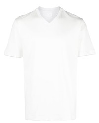 T-shirt con scollo a v bianca di Eleventy