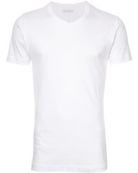 T-shirt con scollo a v bianca di ESTNATION