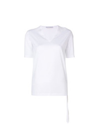 T-shirt con scollo a v bianca di Fabiana Filippi