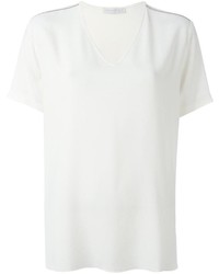 T-shirt con scollo a v bianca di Fabiana Filippi