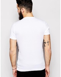 T-shirt con scollo a v bianca di G Star