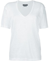 T-shirt con scollo a v bianca di Isabel Marant