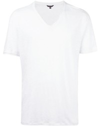 T-shirt con scollo a v bianca di John Varvatos