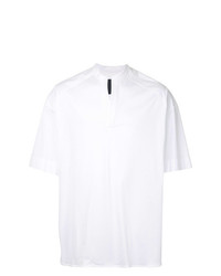 T-shirt con scollo a v bianca di Juun.J