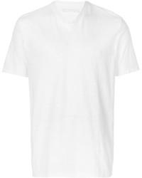 T-shirt con scollo a v bianca di Neil Barrett