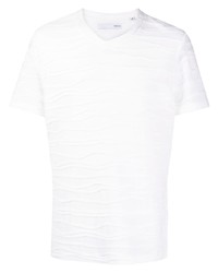 T-shirt con scollo a v bianca di Private Stock