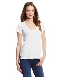 T-shirt con scollo a v bianca di Splendid