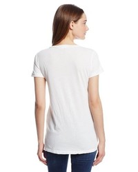 T-shirt con scollo a v bianca di Splendid
