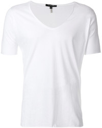 T-shirt con scollo a v bianca di Unconditional