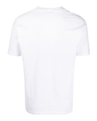 T-shirt con scollo a v bianca di Cenere Gb