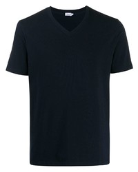 T-shirt con scollo a v blu scuro di Filippa K