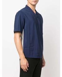 T-shirt con scollo a v blu scuro di Low Brand